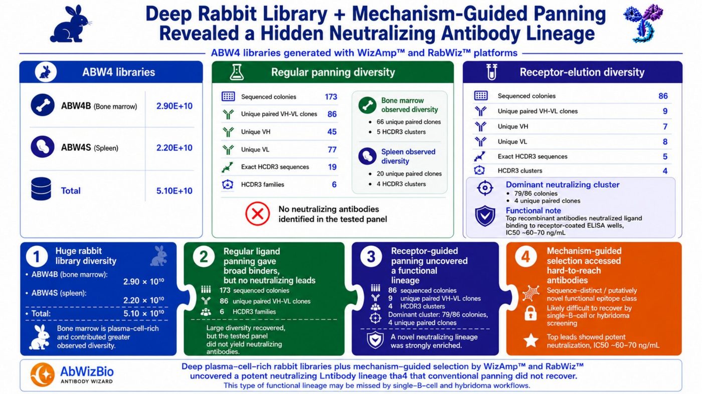 Mechanism-guided panning reveals a hidden neutralizing lineage