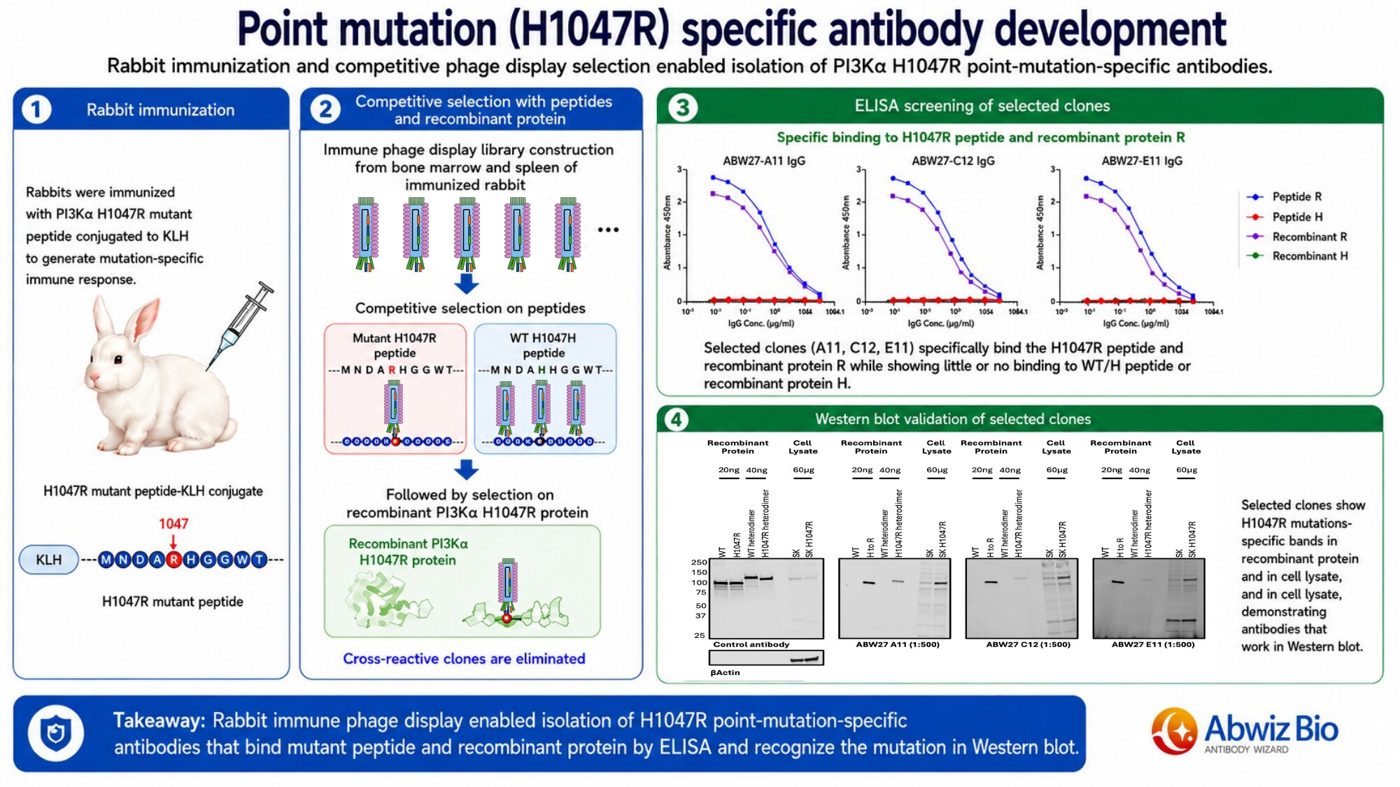 Point-mutation (H1047R)-specific antibody development